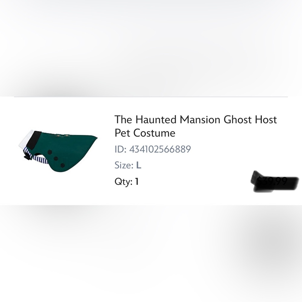 Fur Kids Haunted Mansion Costume